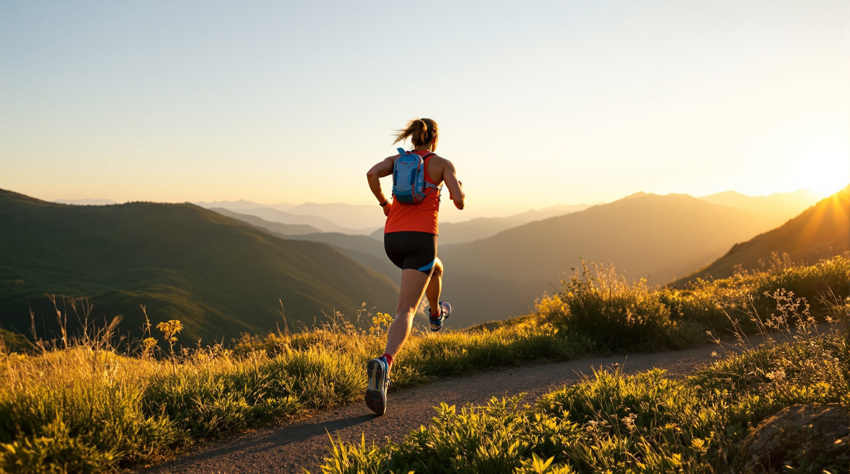 Running sur sentier en pleine nature