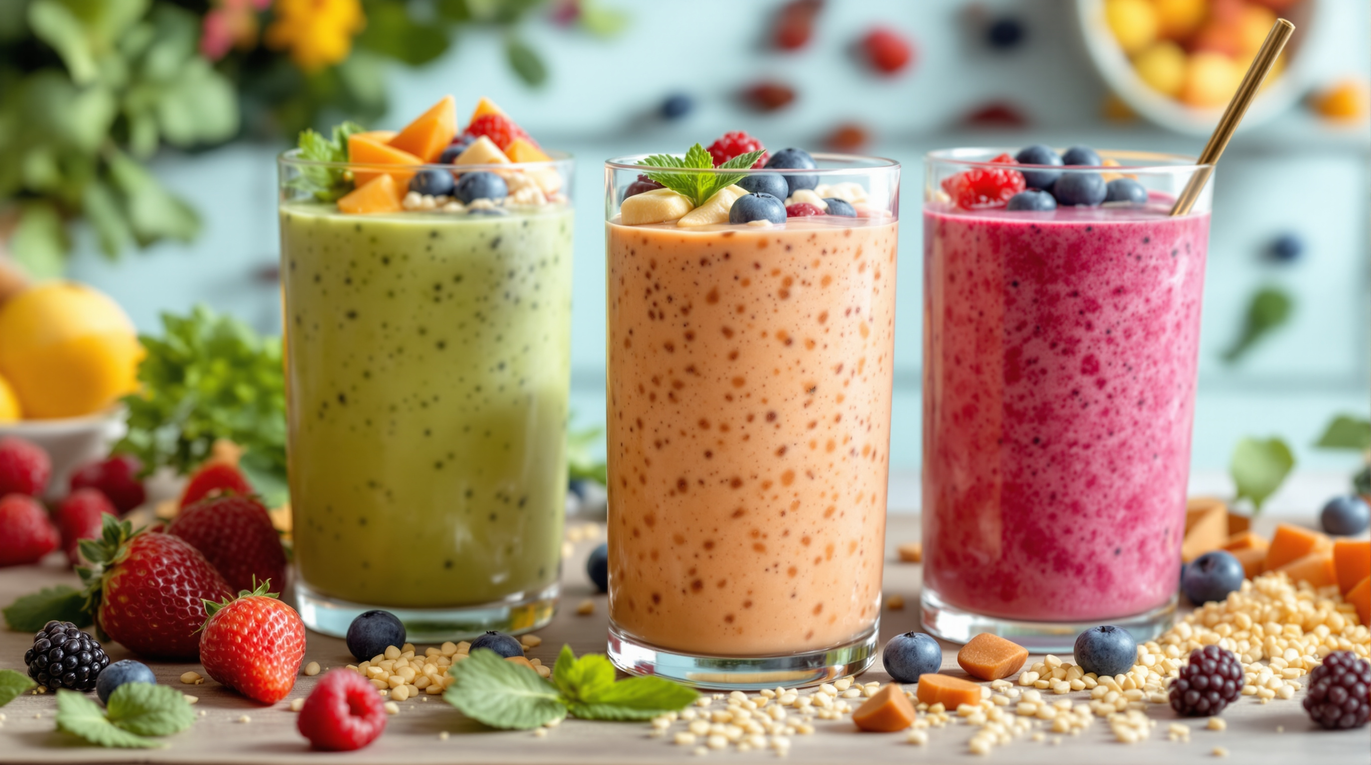 Smoothie bowl nutritif pour sportifs